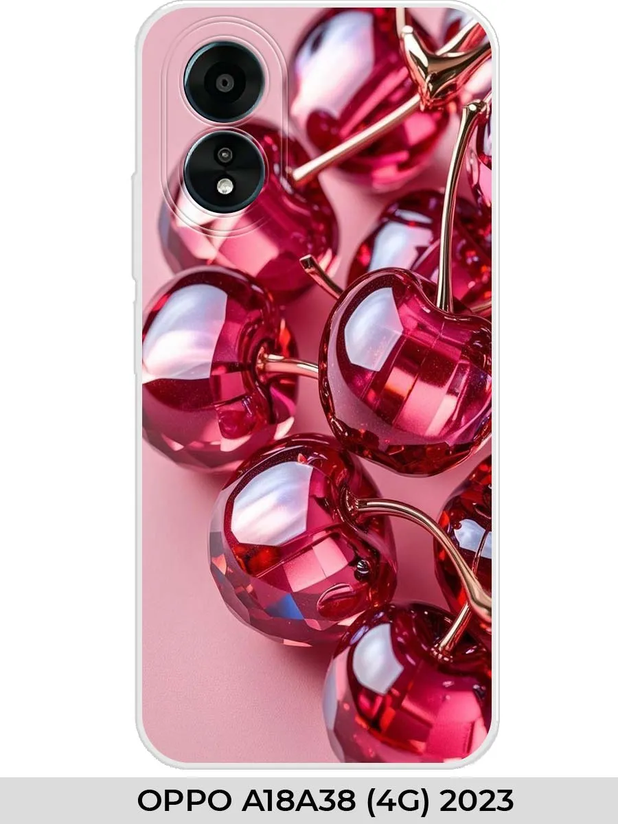 oppo / Чехол на A18 A38 (4G) 2023 вишня