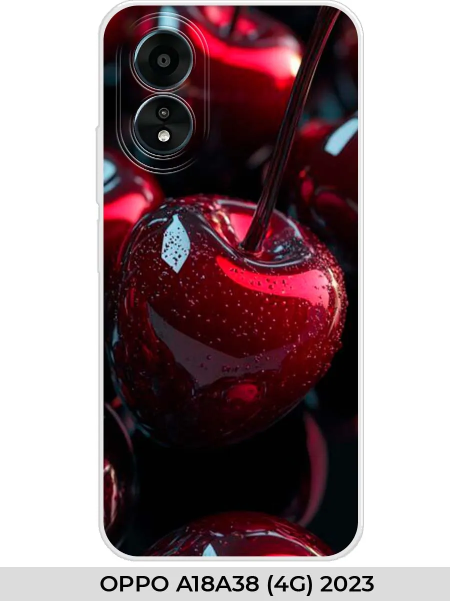 oppo / Чехол на A18 A38 (4G) 2023 вишня