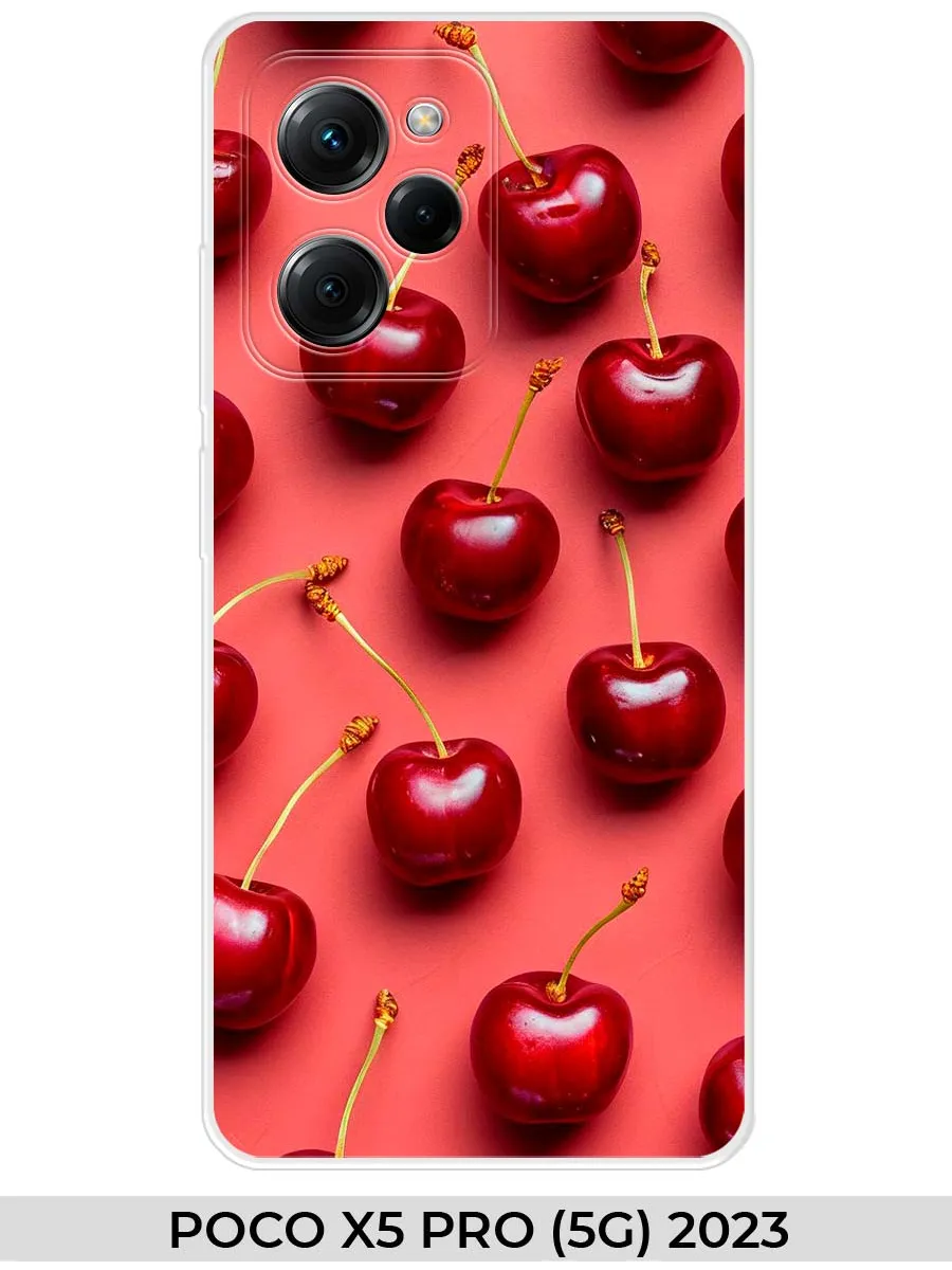 Xiaomi / Чехол на POCO X5 PRO (для Поко Икс 5 про) вишня