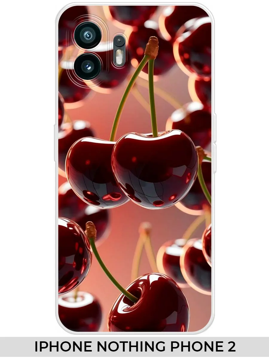 NOOTO / Чехол на iPhone Nothing Phone 2 вишня