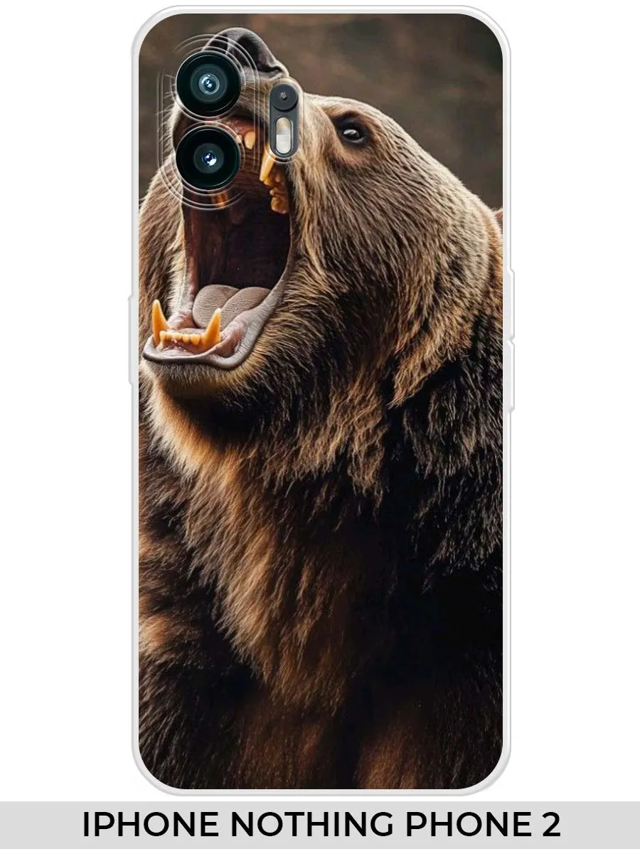NOOTO / Чехол на iPhone Nothing Phone 2 Медведь