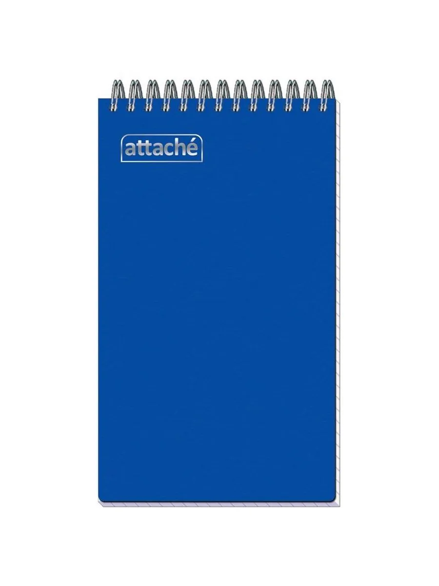 Attache / Блокнот на спирали, А6+, 80 листов, клетка