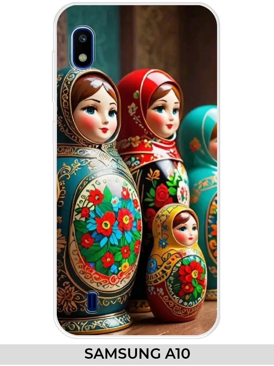 Samsung / Чехол на A10 (для Самсунг а10) с матрешкой