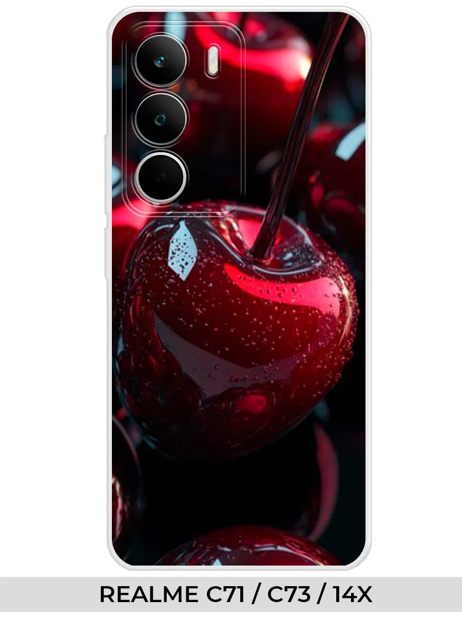 Realme / Чехол на C71 C73 14X (без защиты камеры) вишня