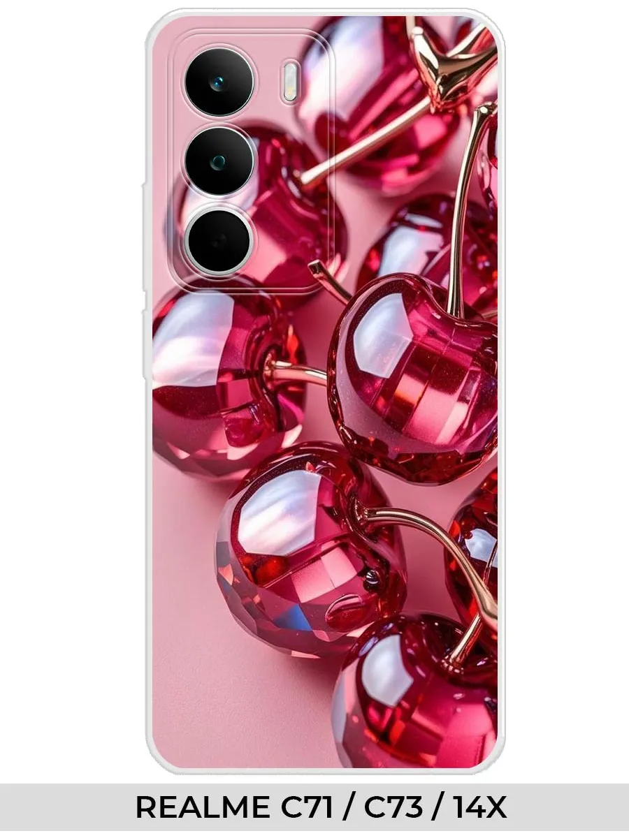 Realme / Чехол на C71 C73 14X (без защиты камеры) вишня