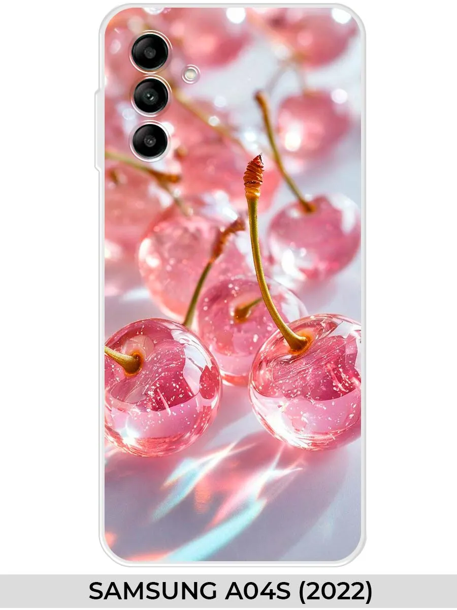 Samsung / Чехол на A04S (для Самсунг гэлакси а04с) вишня