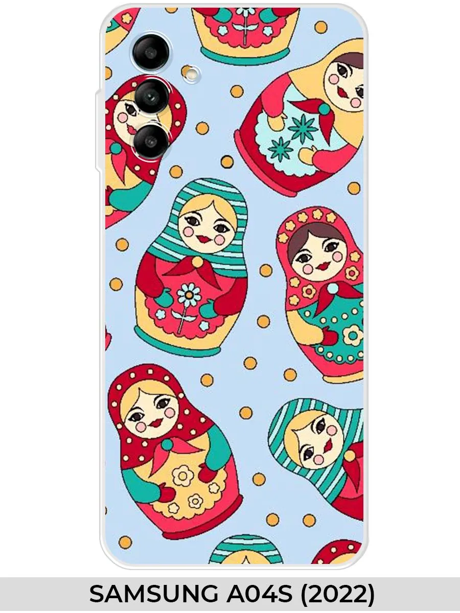 Samsung / Чехол на A04S (для Самсунг гэлакси а04с) с матрешкой