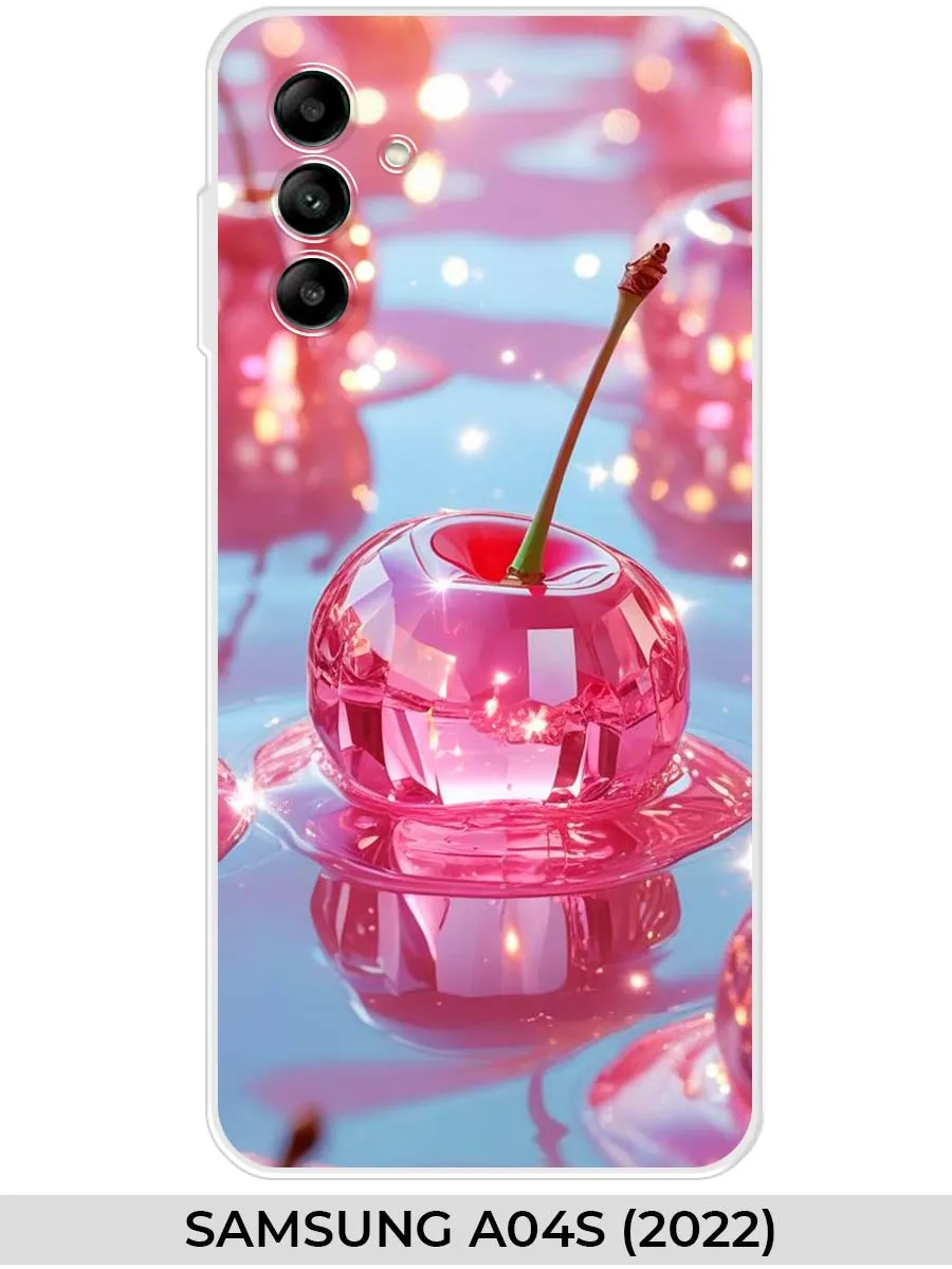 Samsung / Чехол на A04S (для Самсунг гэлакси а04с) вишня