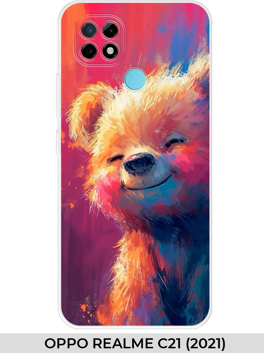Realme / Чехол на Oppo C21 (для Оппо Реалми Ц21) мишка