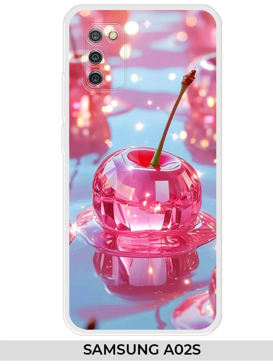 Samsung / Чехол на A02s (для Самсунг а 02с) вишня