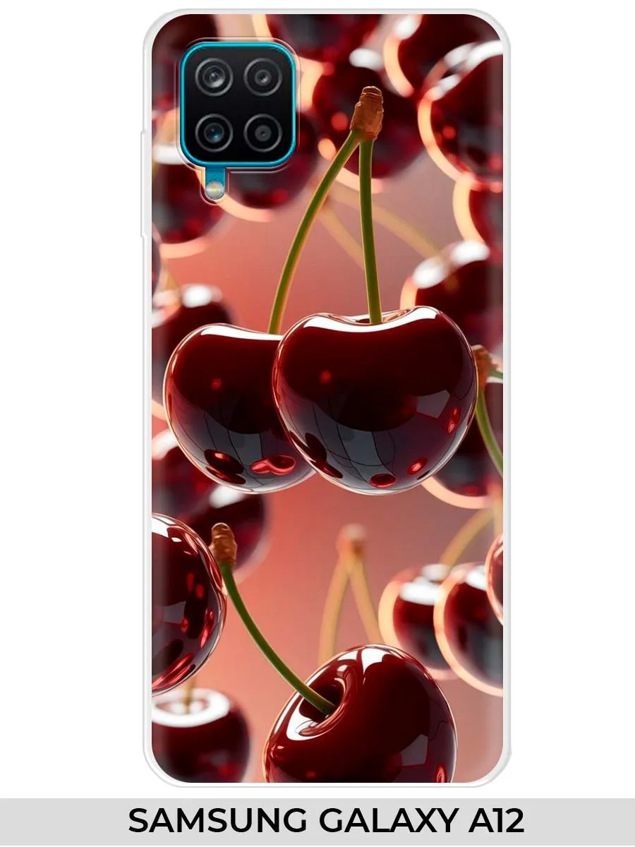 Samsung / Чехол на A12 (для Самсунг А12) вишня
