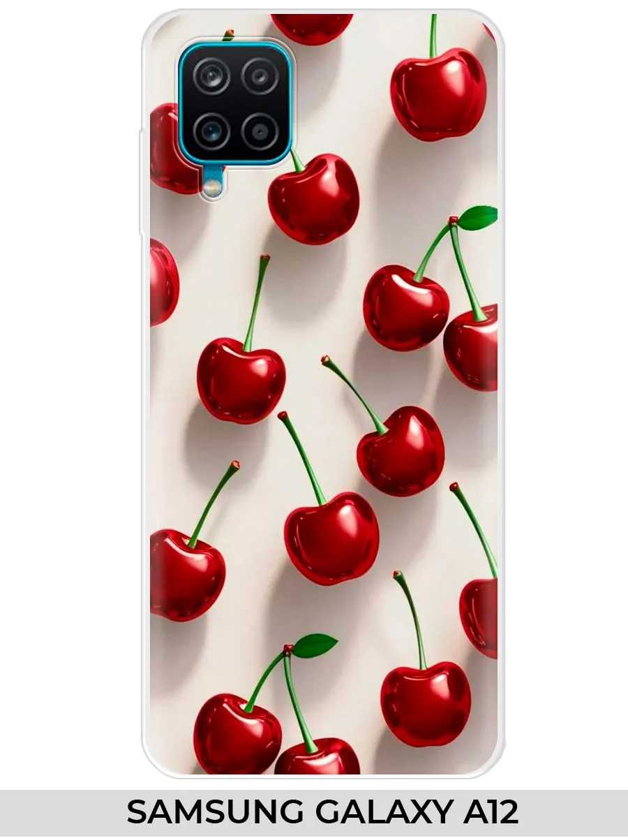 Samsung / Чехол на A12 (для Самсунг А12) вишня