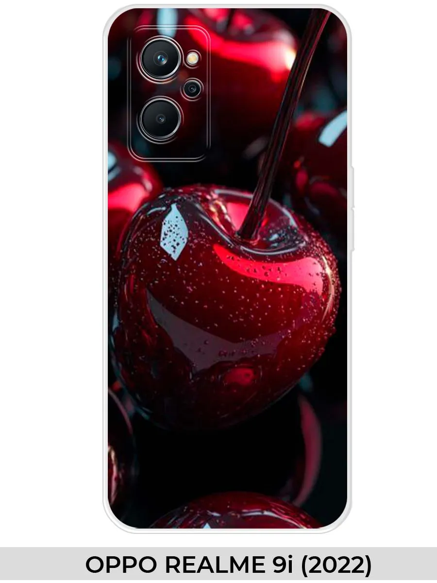 Realme / Чехол на Oppo 9i (для Оппо Реалми 9ай) вишня