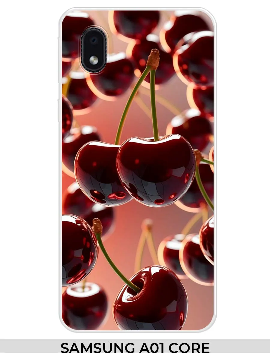 Samsung / Чехол на A01 core (для Самсунг а 01кор) вишня