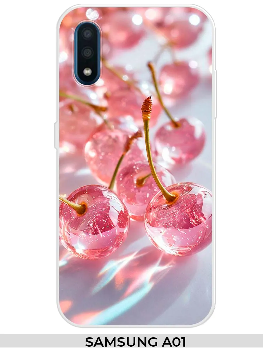 Samsung / Чехол на A01 (для Самсунг ) вишня