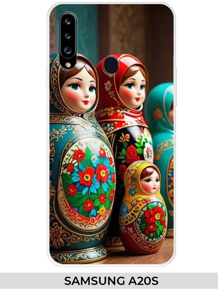 Samsung / Чехол на A20s (для Самсунг а20с) с матрешкой