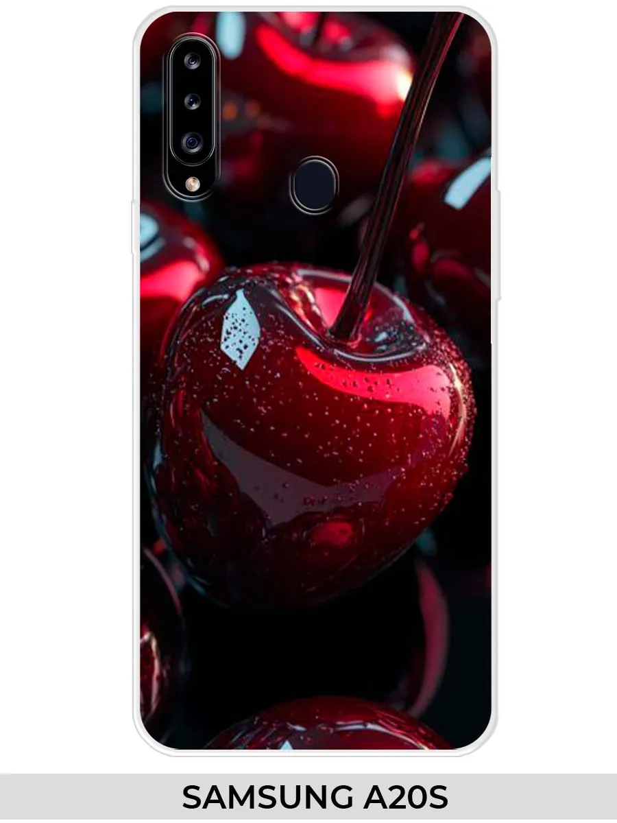 Samsung / Чехол на A20s (для Самсунг а20с) вишня