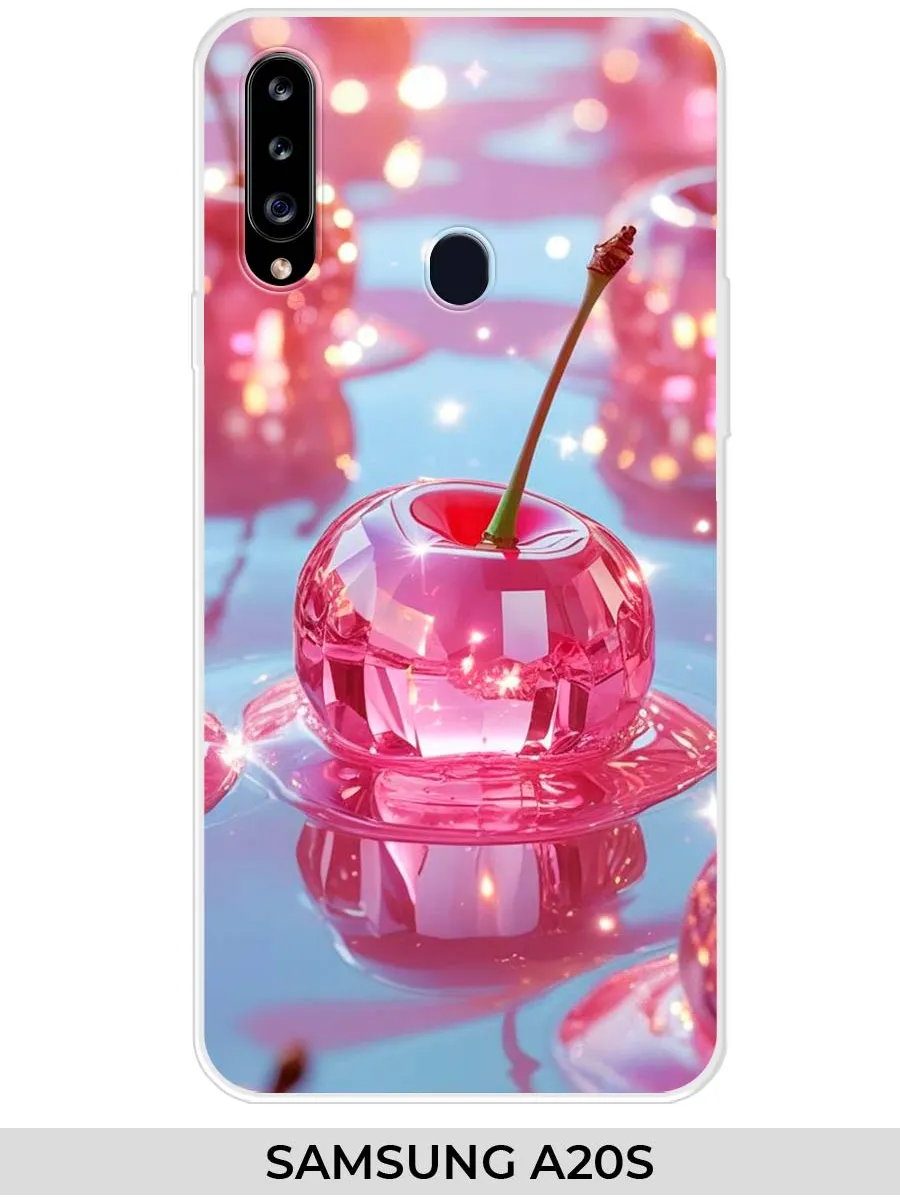 Samsung / Чехол на A20s (для Самсунг а20с) вишня