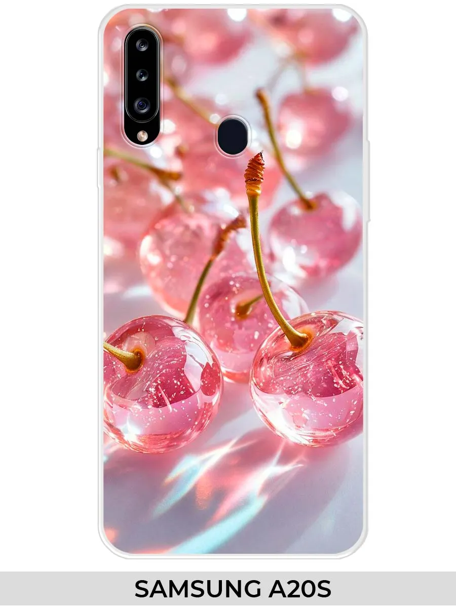 Samsung / Чехол на A20s (для Самсунг а20с) вишня