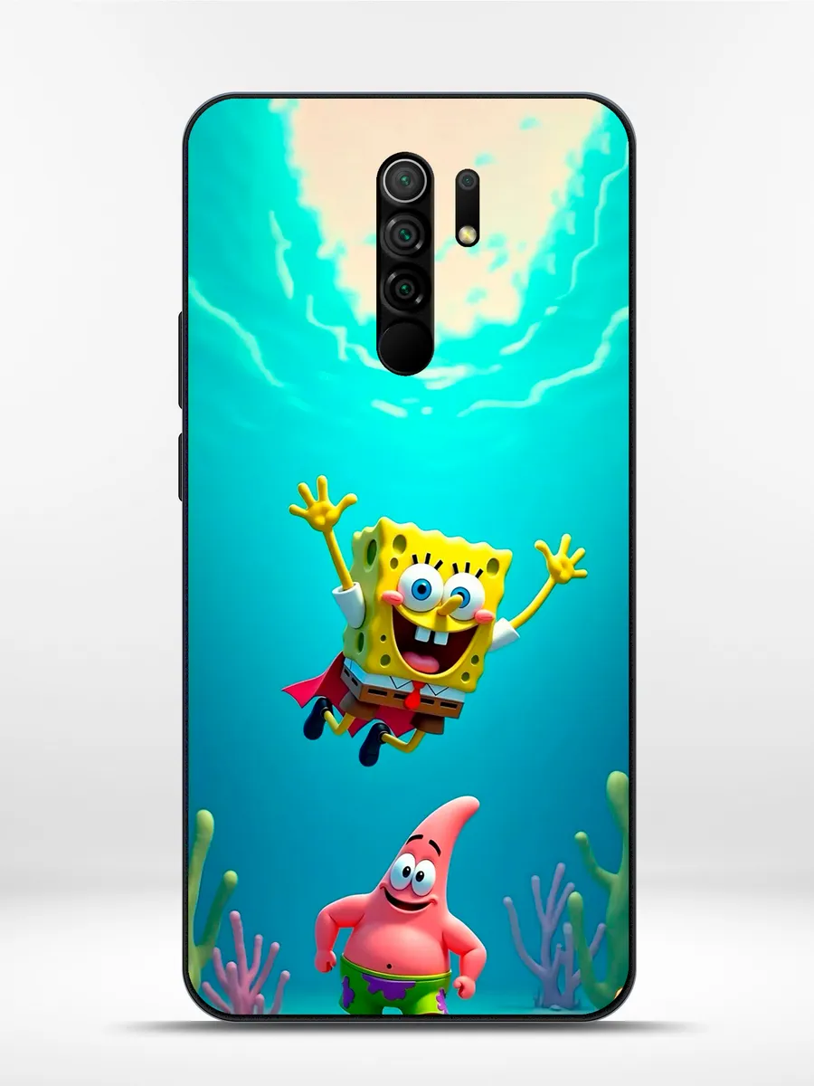 KRISTYSHOP / Чехол на Redmi 9 губка боб