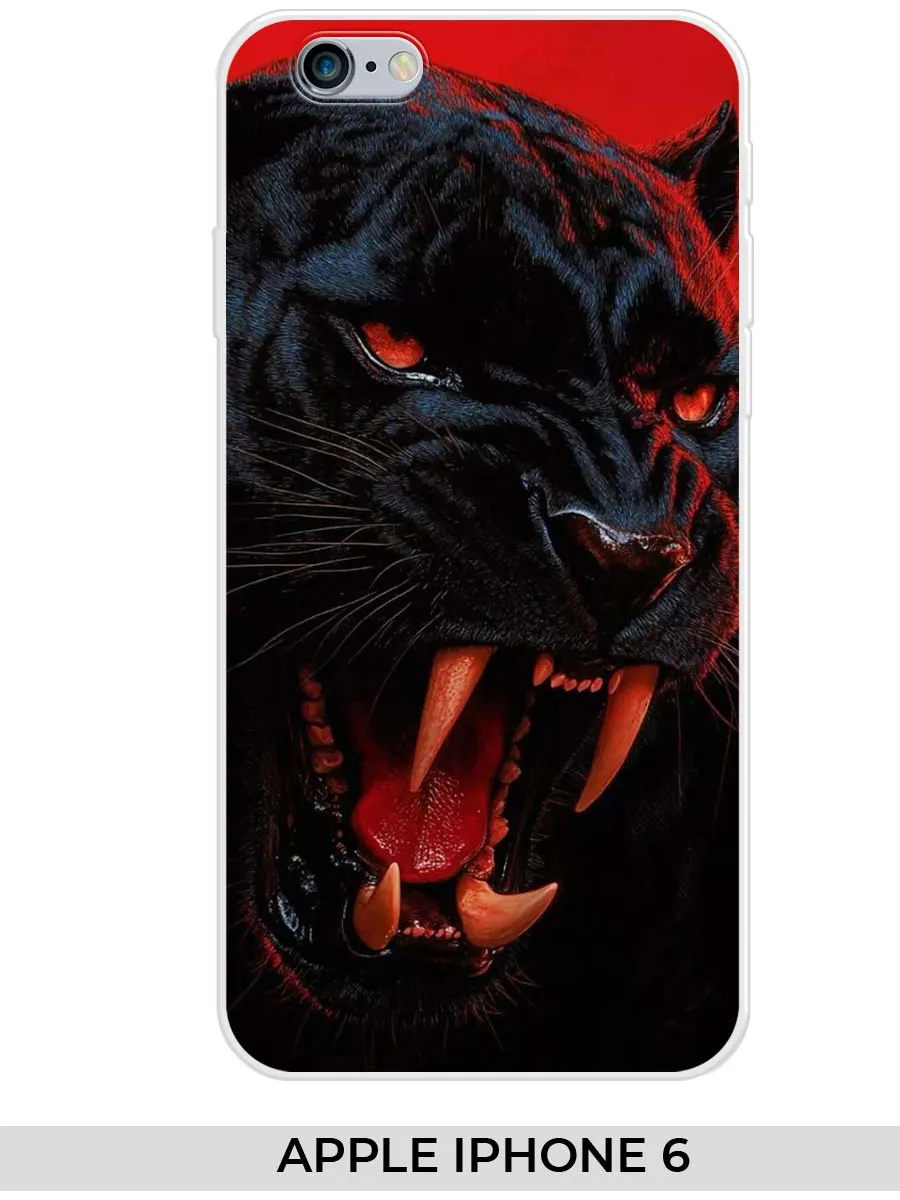 NOOTO / Чехол на Apple iPhone 6 (для Айфон 6) пантерой