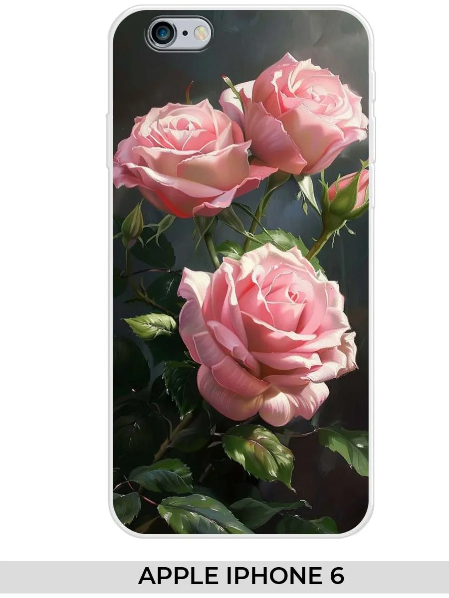 NOOTO / Чехол на Apple iPhone 6 (для Айфон 6) розами