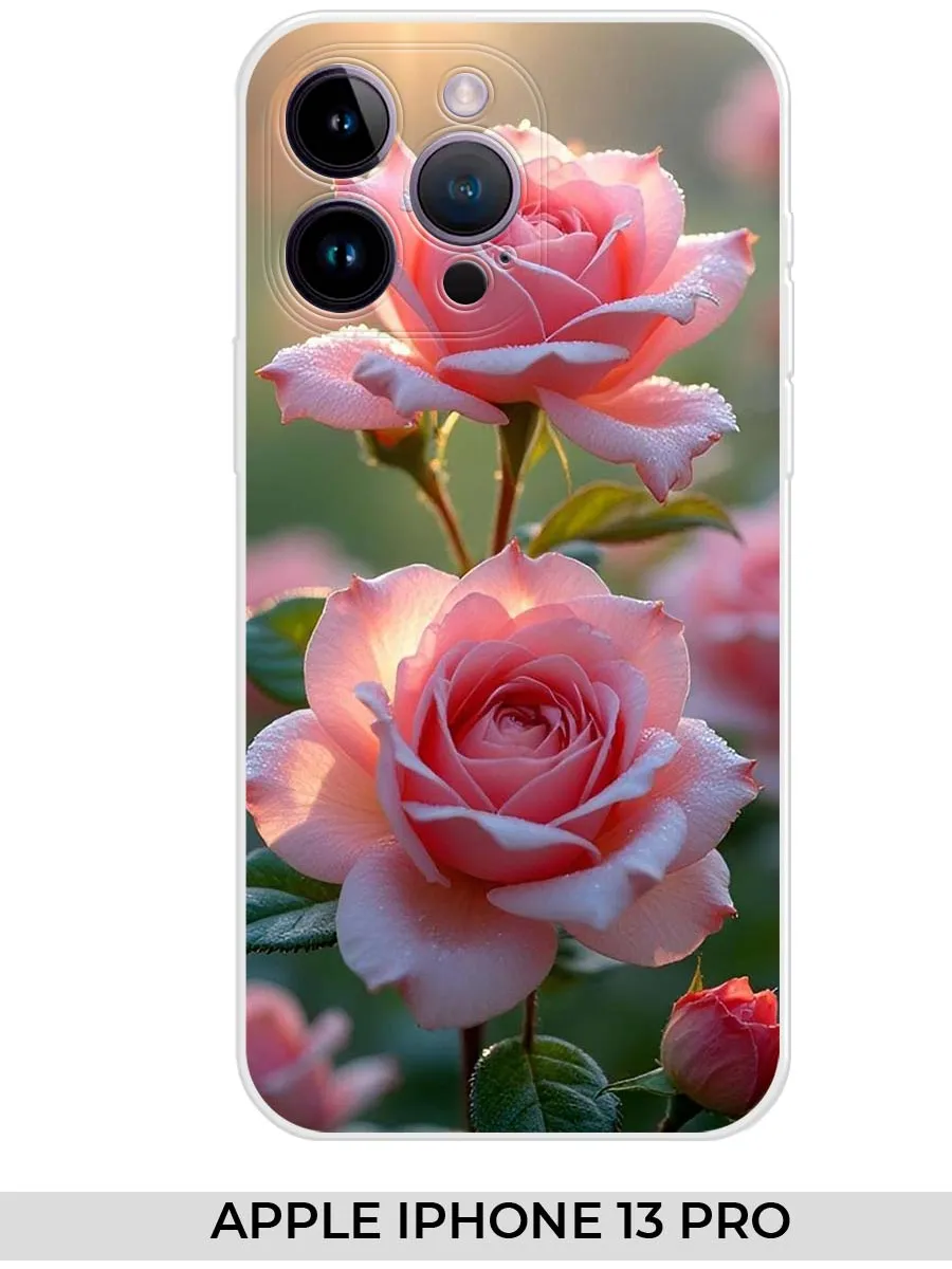 NOOTO / Чехол на Apple iPhone 13 PRO (для Айфон 13 про) розами