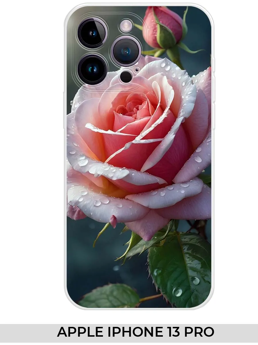 NOOTO / Чехол на Apple iPhone 13 PRO (для Айфон 13 про) розами
