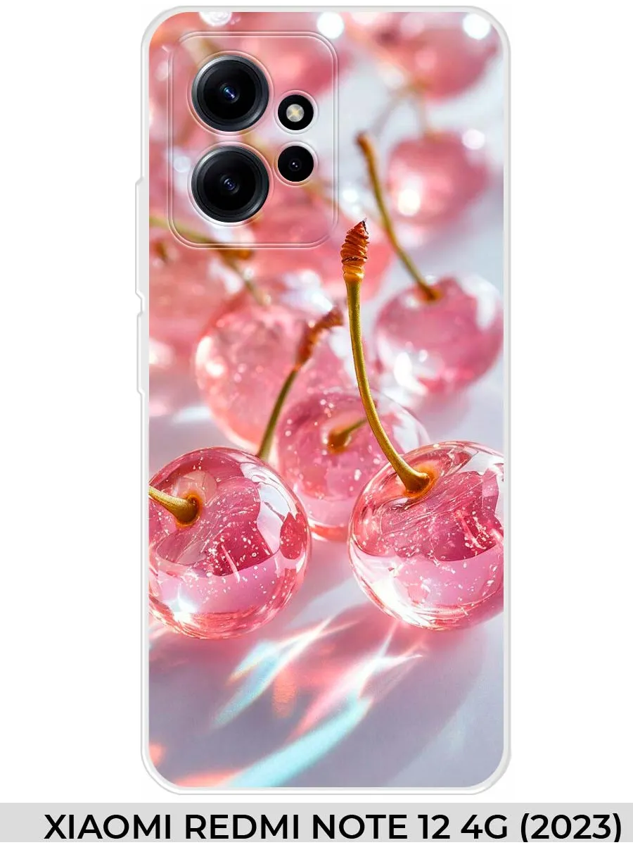 Xiaomi / Чехол на Redmi NOTE 12 4G (для Нот 12 4г) вишня