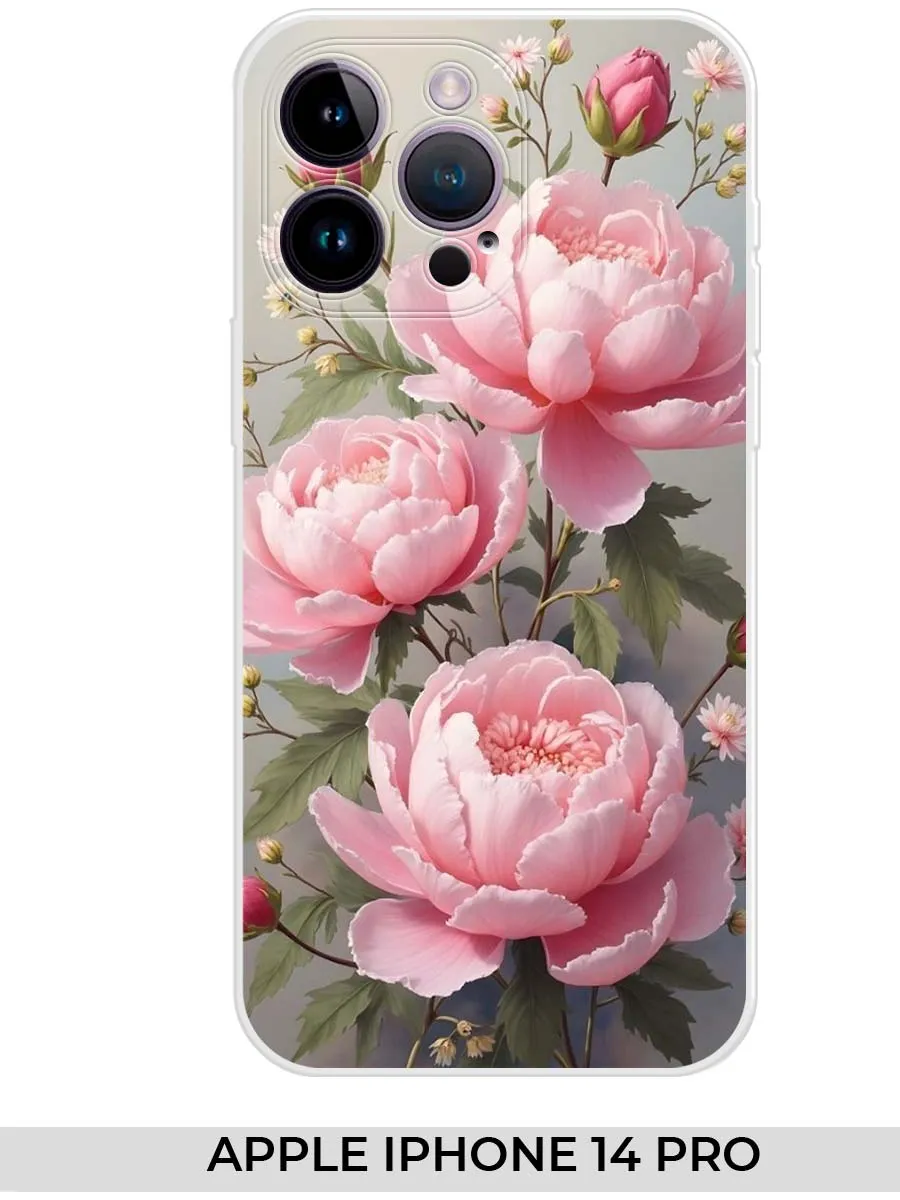 NOOTO / Чехол на Apple iPhone 14 PRO (для Айфон 14 про) розами