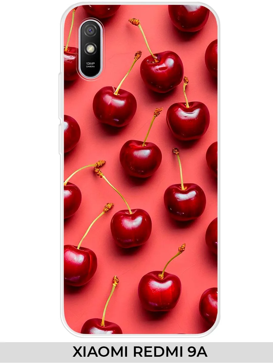 Xiaomi / Чехол на Redmi 9A (для Редми 9А) вишня