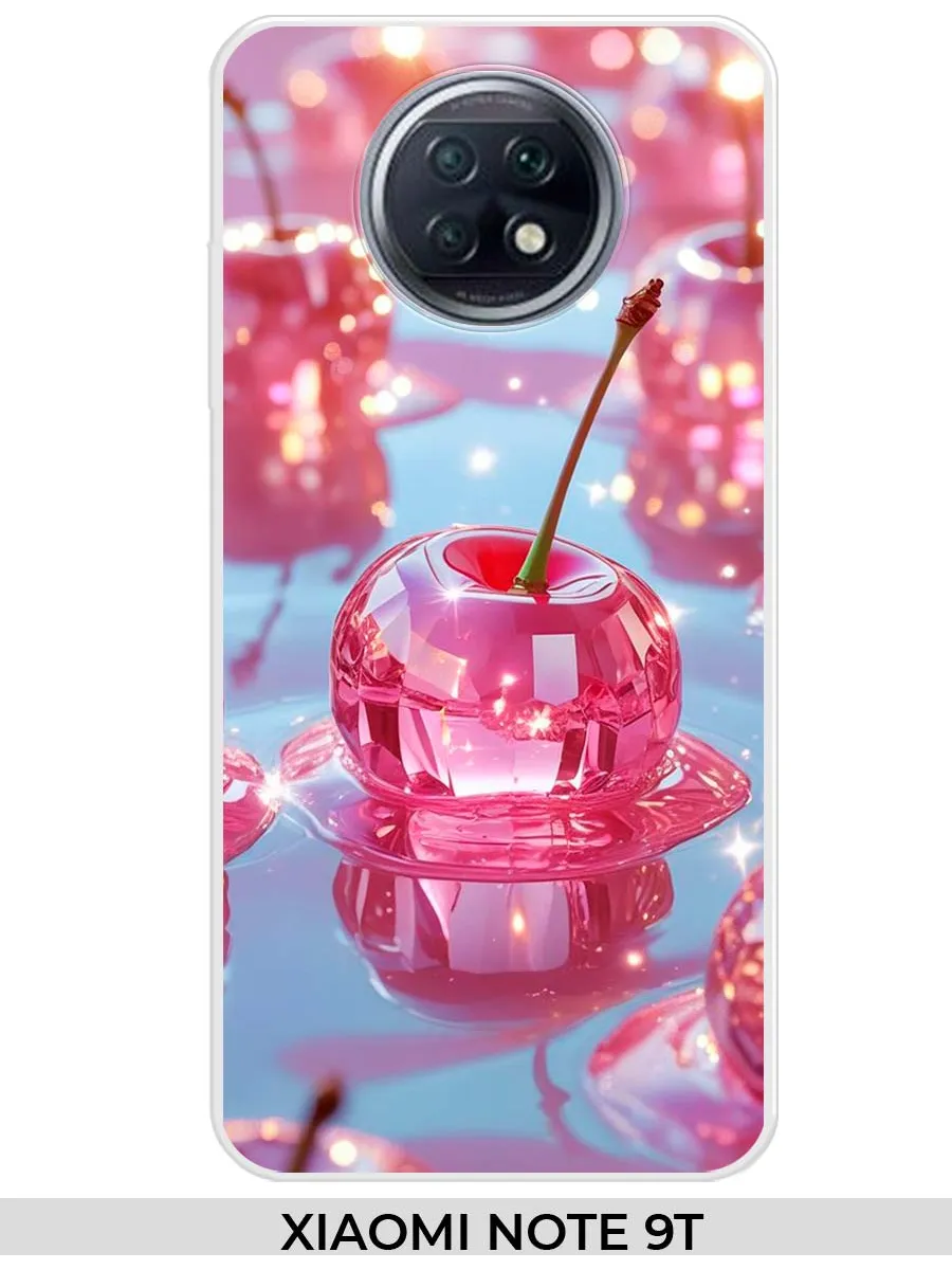 Xiaomi / Чехол на Redmi Note 9T (для Ксяоми нот 9т) вишня