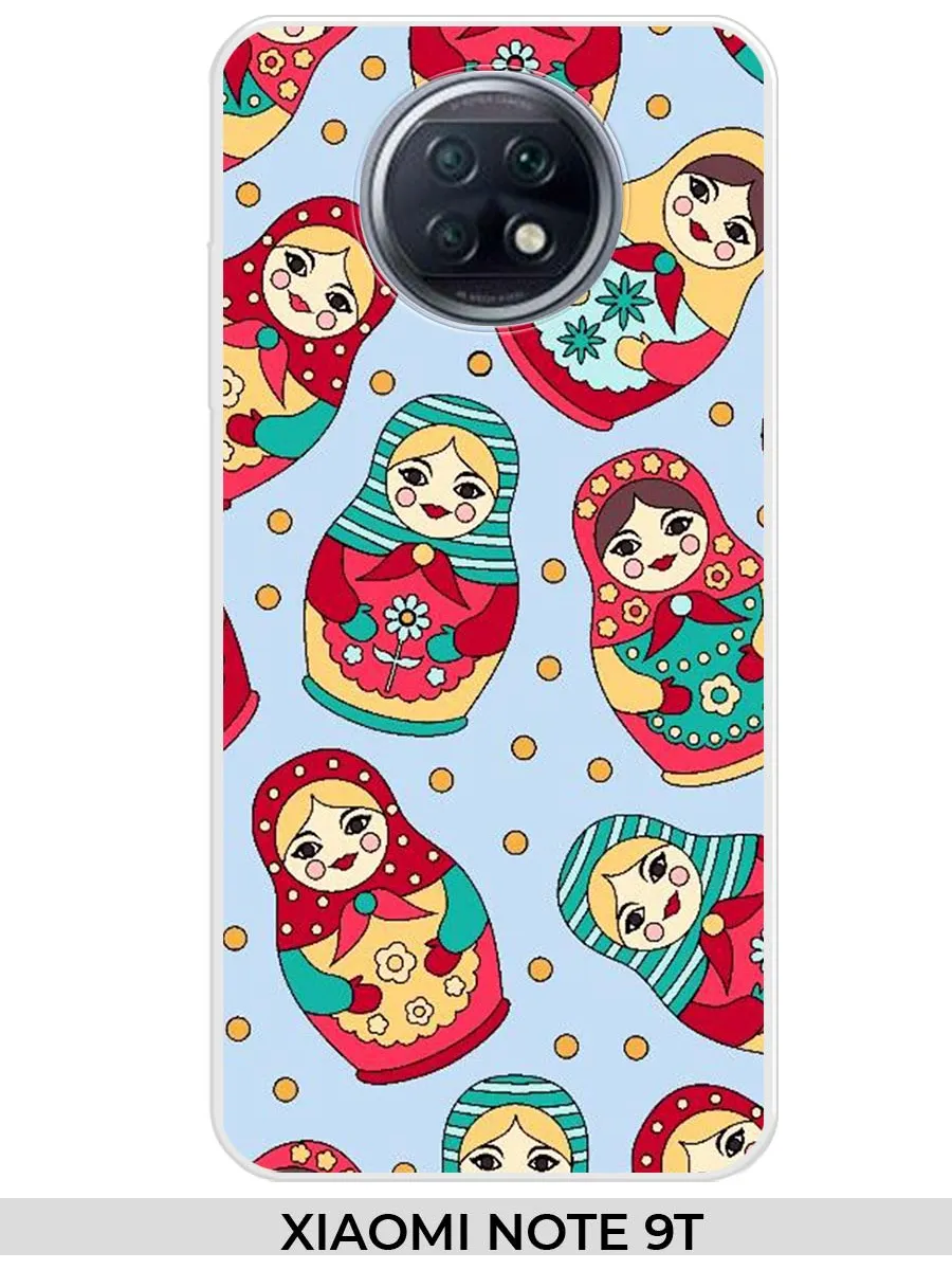 Xiaomi / Чехол на Redmi Note 9T с матрешкой