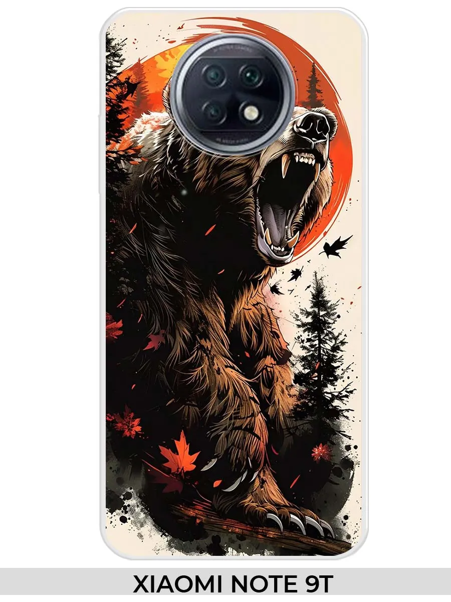 Xiaomi / Чехол на Redmi Note 9T (для Ксяоми нот 9т) Медведь