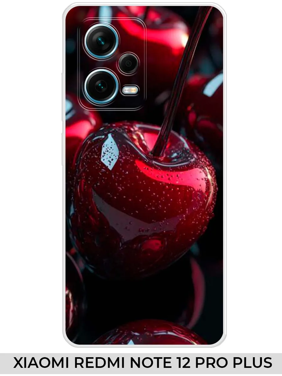 Xiaomi / Чехол на Redmi NOTE 12 PRO PLUS (2023) вишня