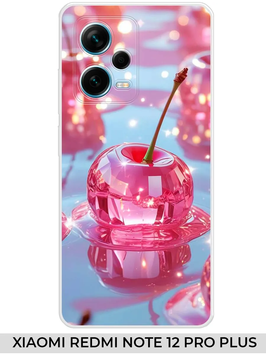 Xiaomi / Чехол на Redmi NOTE 12 PRO PLUS (2023) вишня