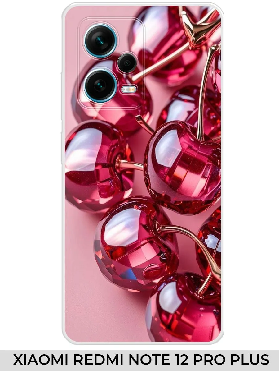 Xiaomi / Чехол на Redmi NOTE 12 PRO PLUS (2023) вишня