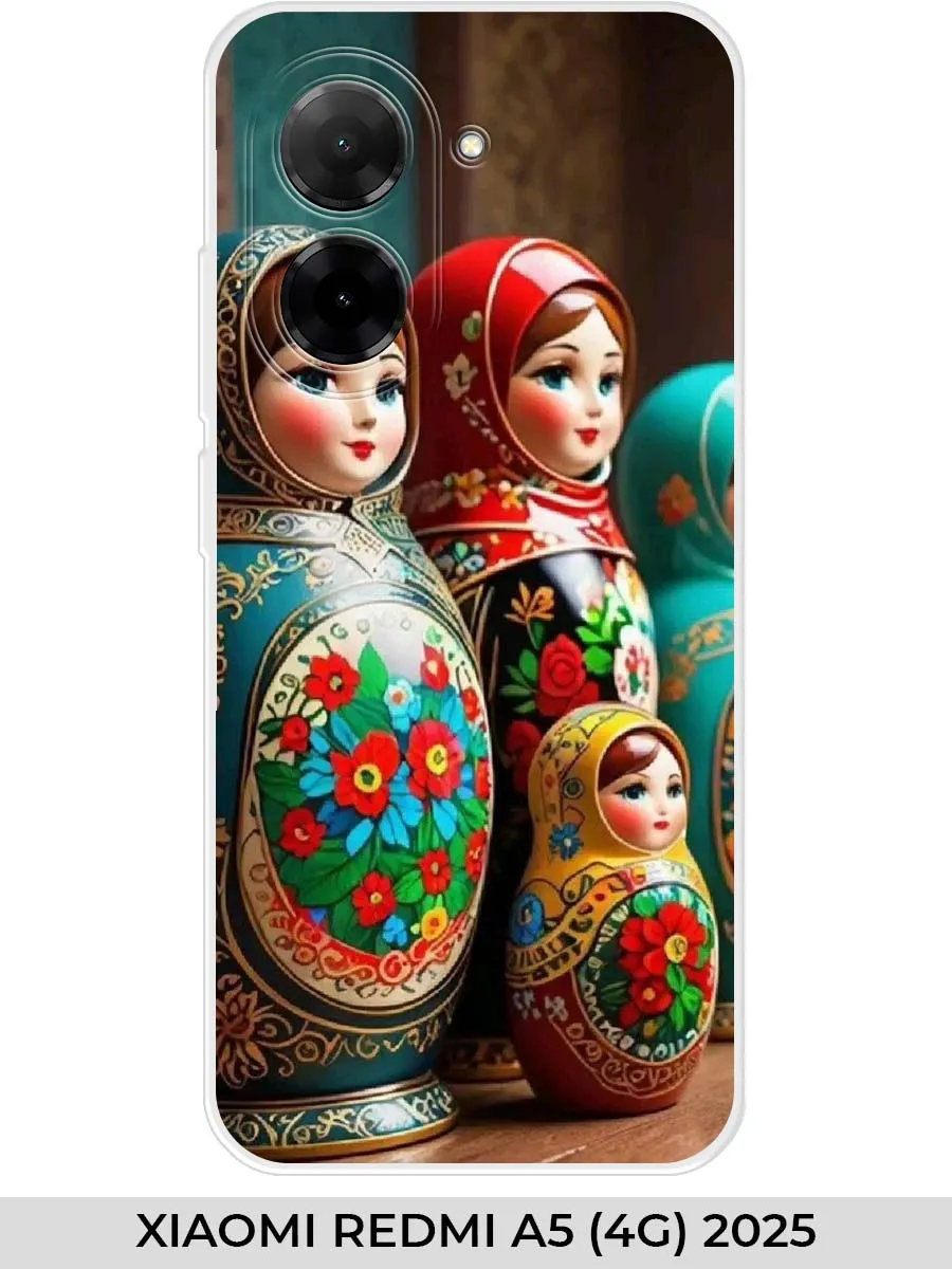 Xiaomi / Чехол на Redmi A5 (4G) 2025 с матрешкой