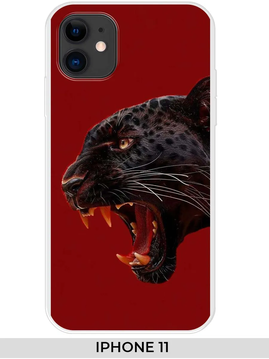 NOOTO / Чехол на Apple iPhone 11 (для Айфон 11) пантерой