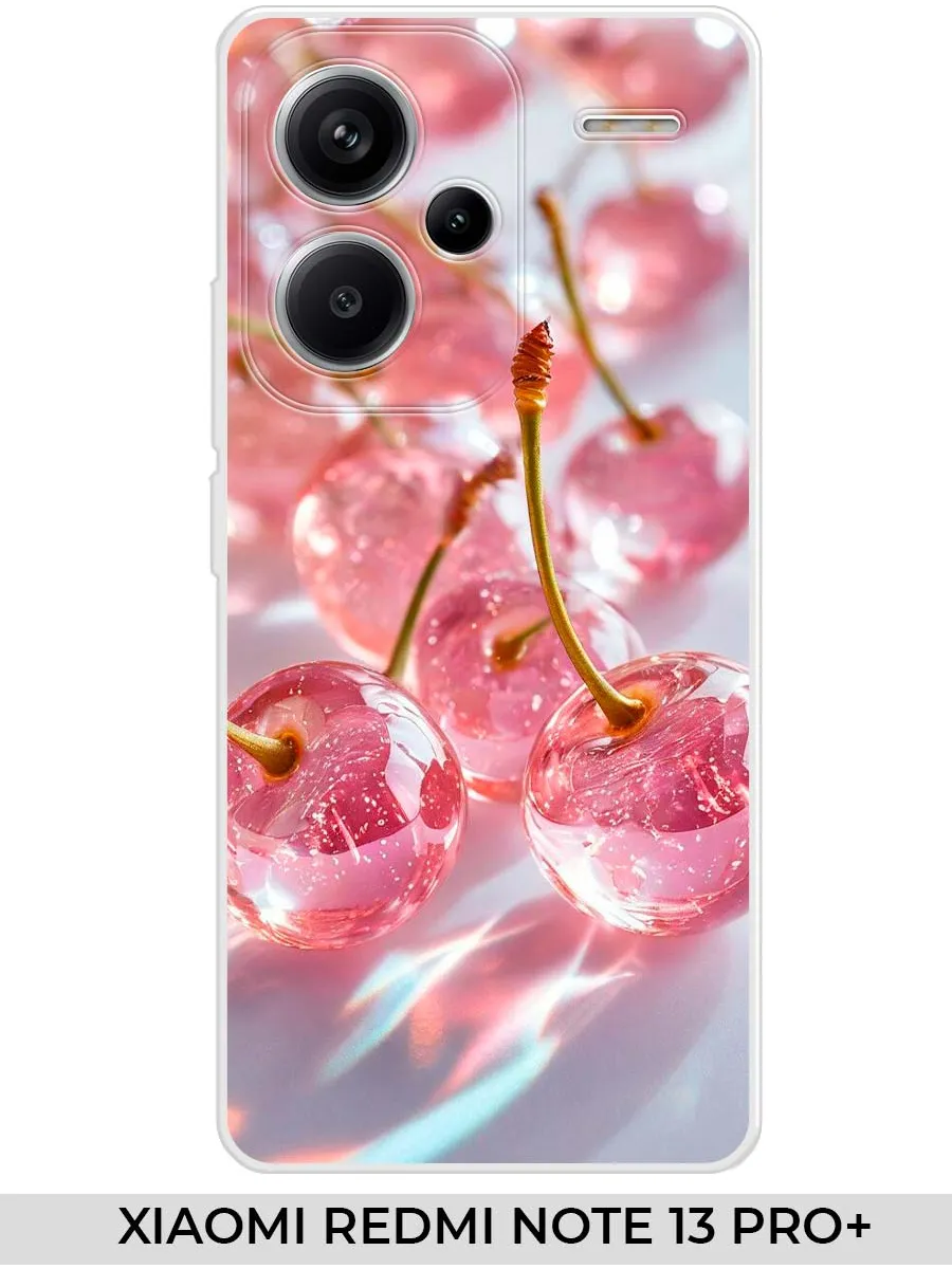 Xiaomi / Чехол на Redmi NOTE 13 PRO+ вишня