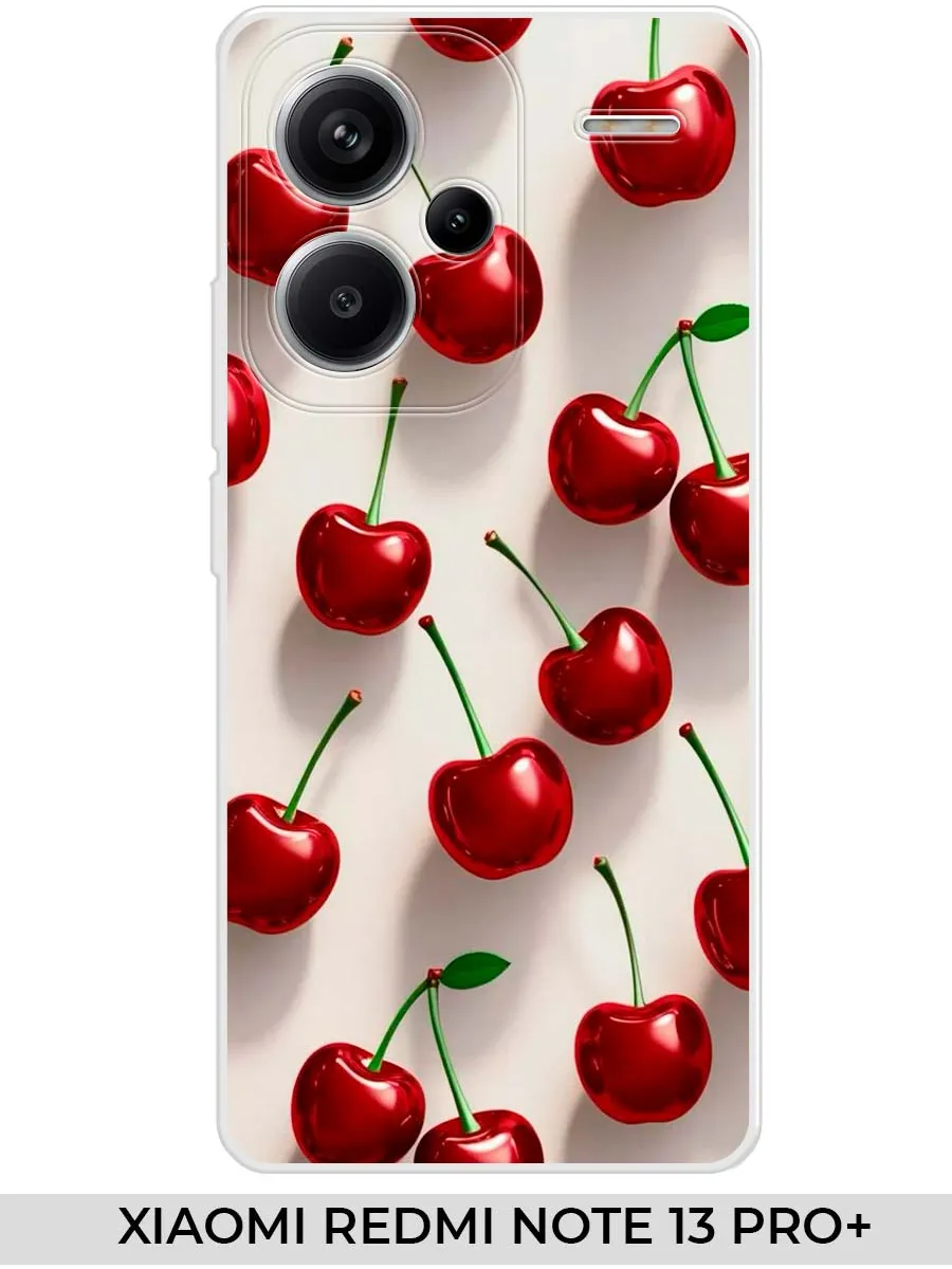 Xiaomi / Чехол на Redmi NOTE 13 PRO+ вишня