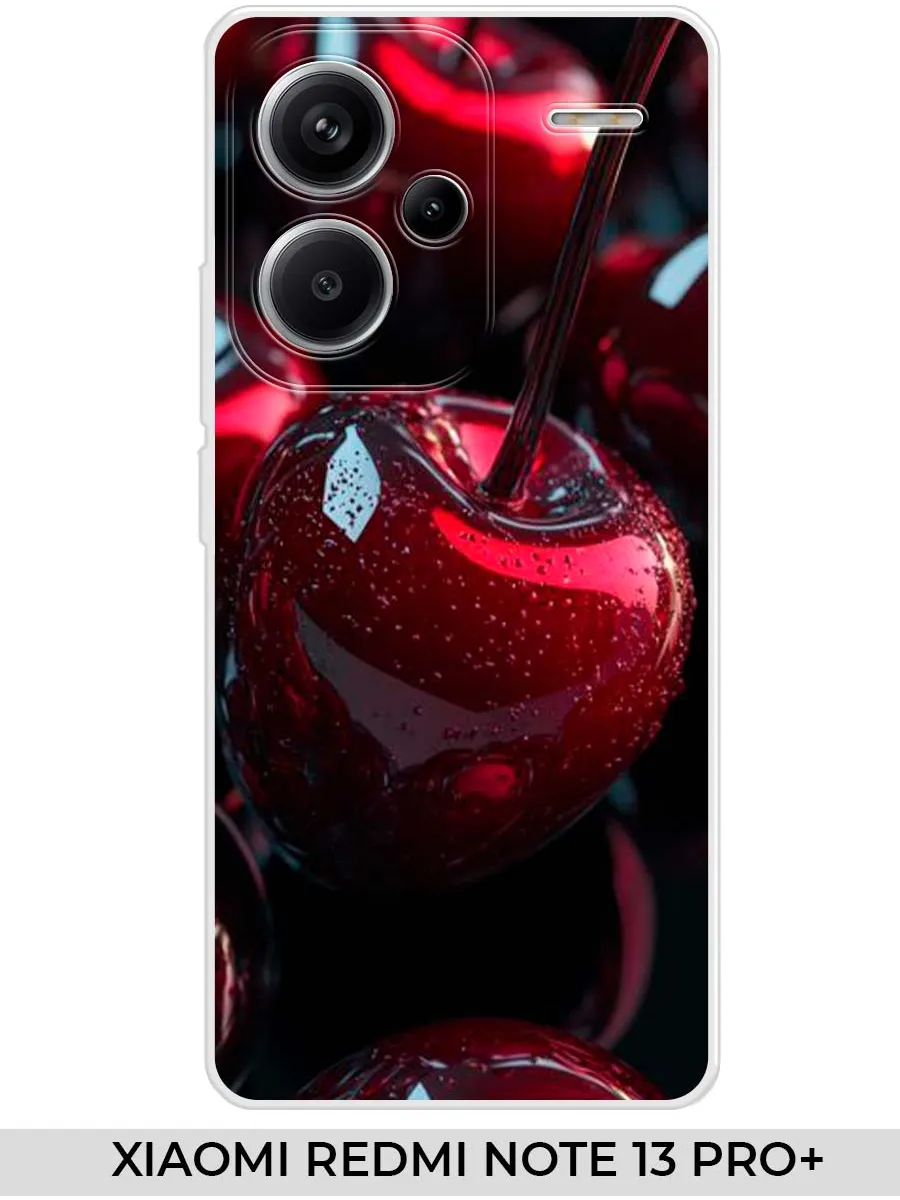 Xiaomi / Чехол на Redmi NOTE 13 PRO+ вишня