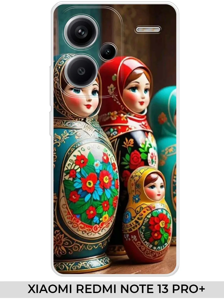 Xiaomi / Чехол на Redmi NOTE 13 PRO+ с матрешкой