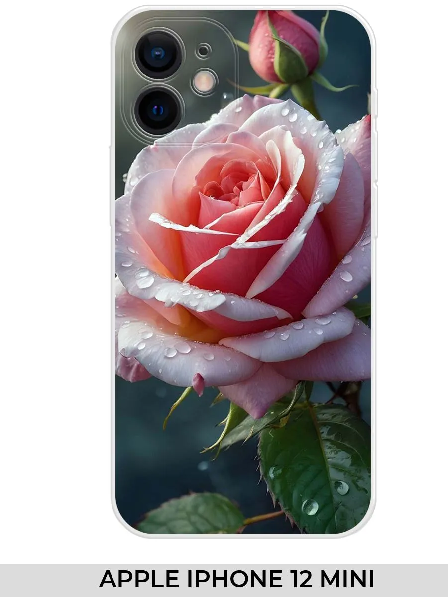 NOOTO / Чехол на Apple iPhone 12 mini (для Айфон 12 мини) розами