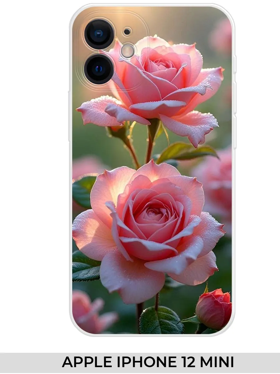 NOOTO / Чехол на Apple iPhone 12 mini (для Айфон 12 мини) розами