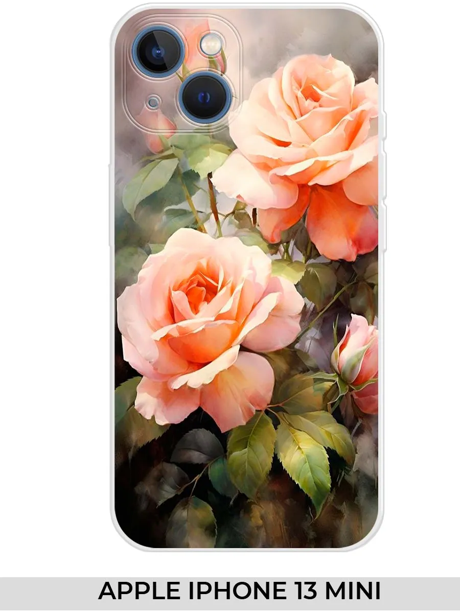 NOOTO / Чехол на Apple iPhone 13 mini (для Айфон 13 мини) розами