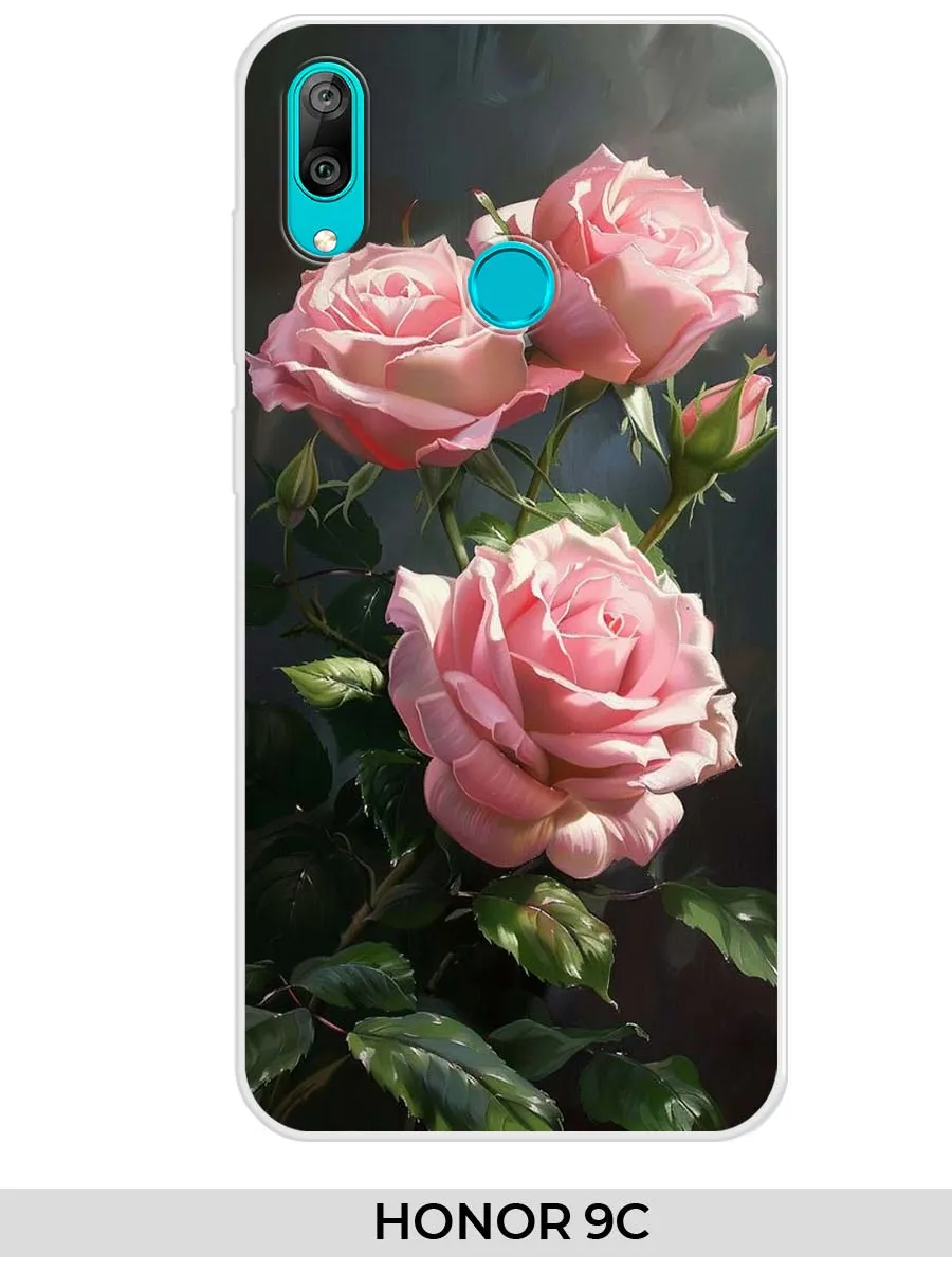 Huawei / Чехол на Y7 20 Honor 9C (для Хуавей Хонор 9ц) розами