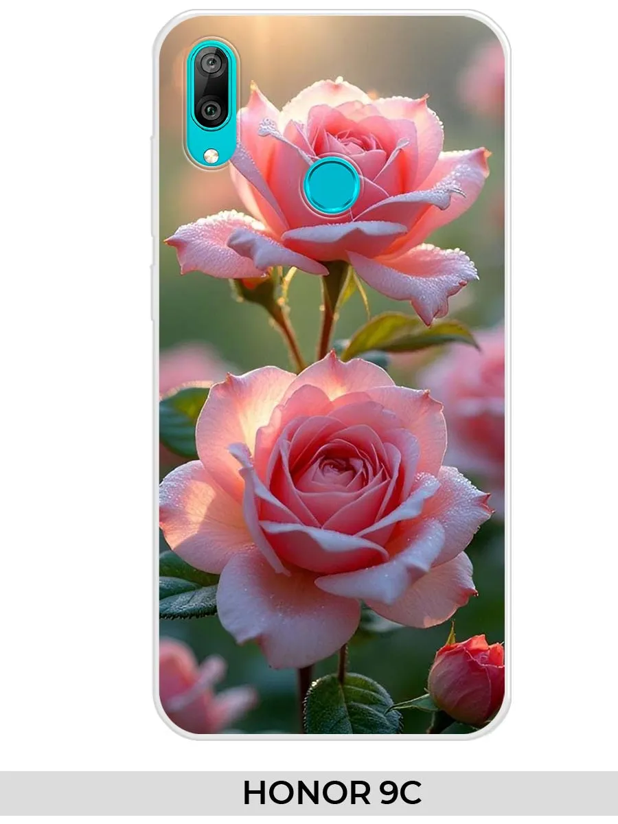 Huawei / Чехол на Y7 20 Honor 9C (для Хуавей Хонор 9ц) розами