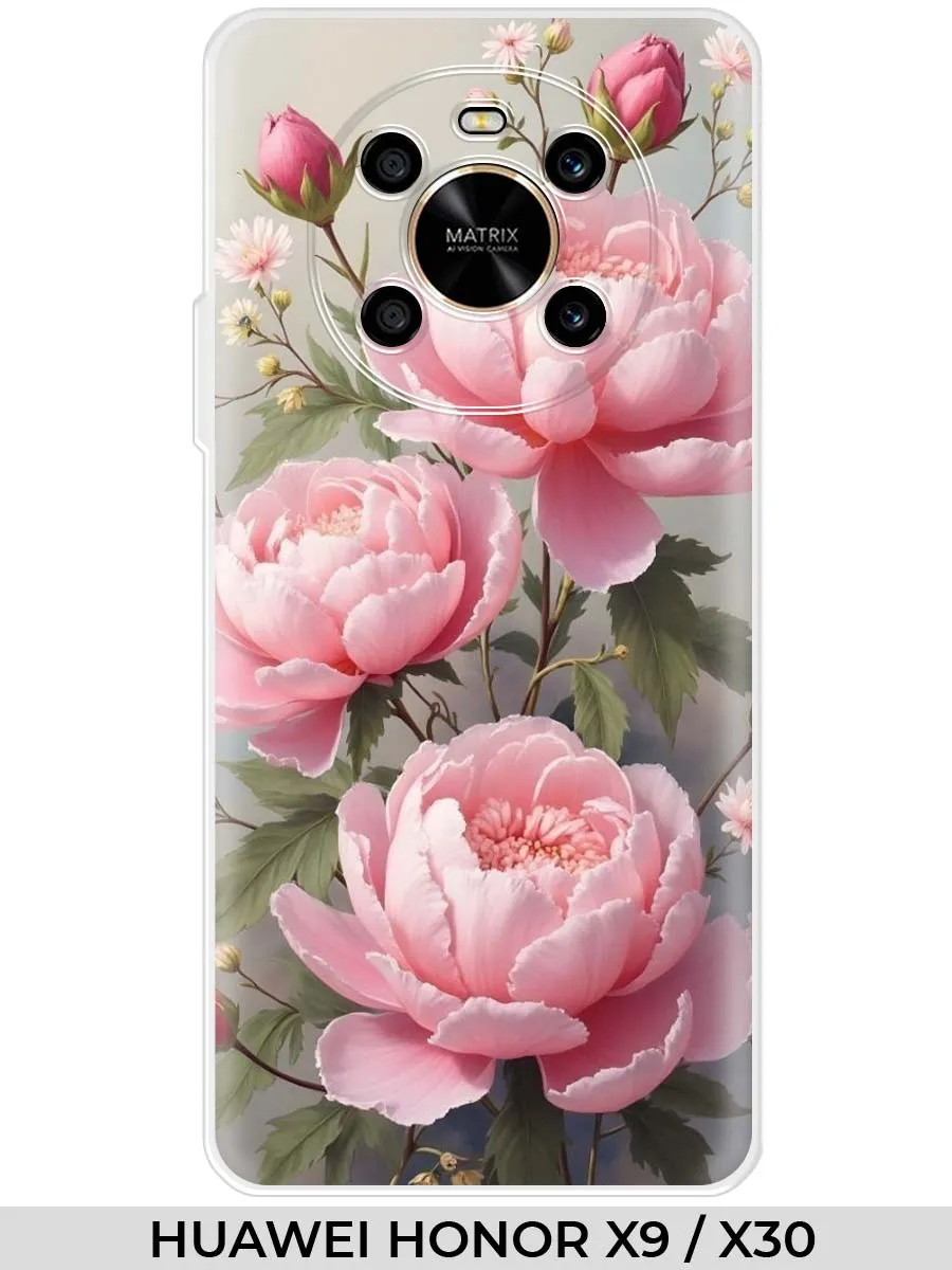 Huawei / Чехол на HONOR X9 X30 розами