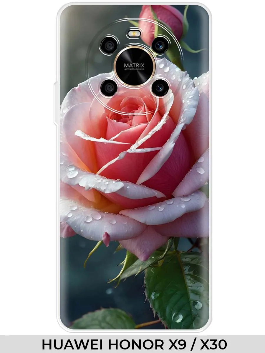 Huawei / Чехол на HONOR X9 X30 розами